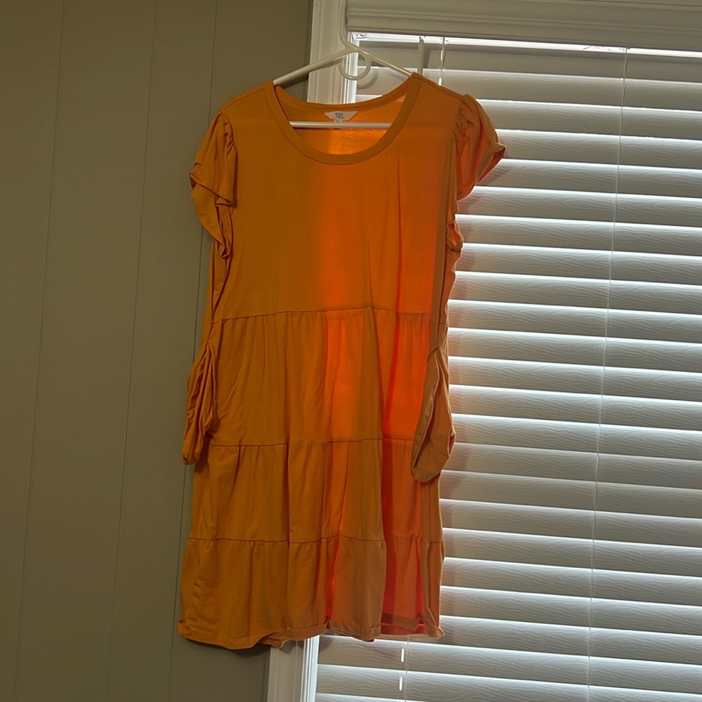 Time and Tru Orange Swing Dress